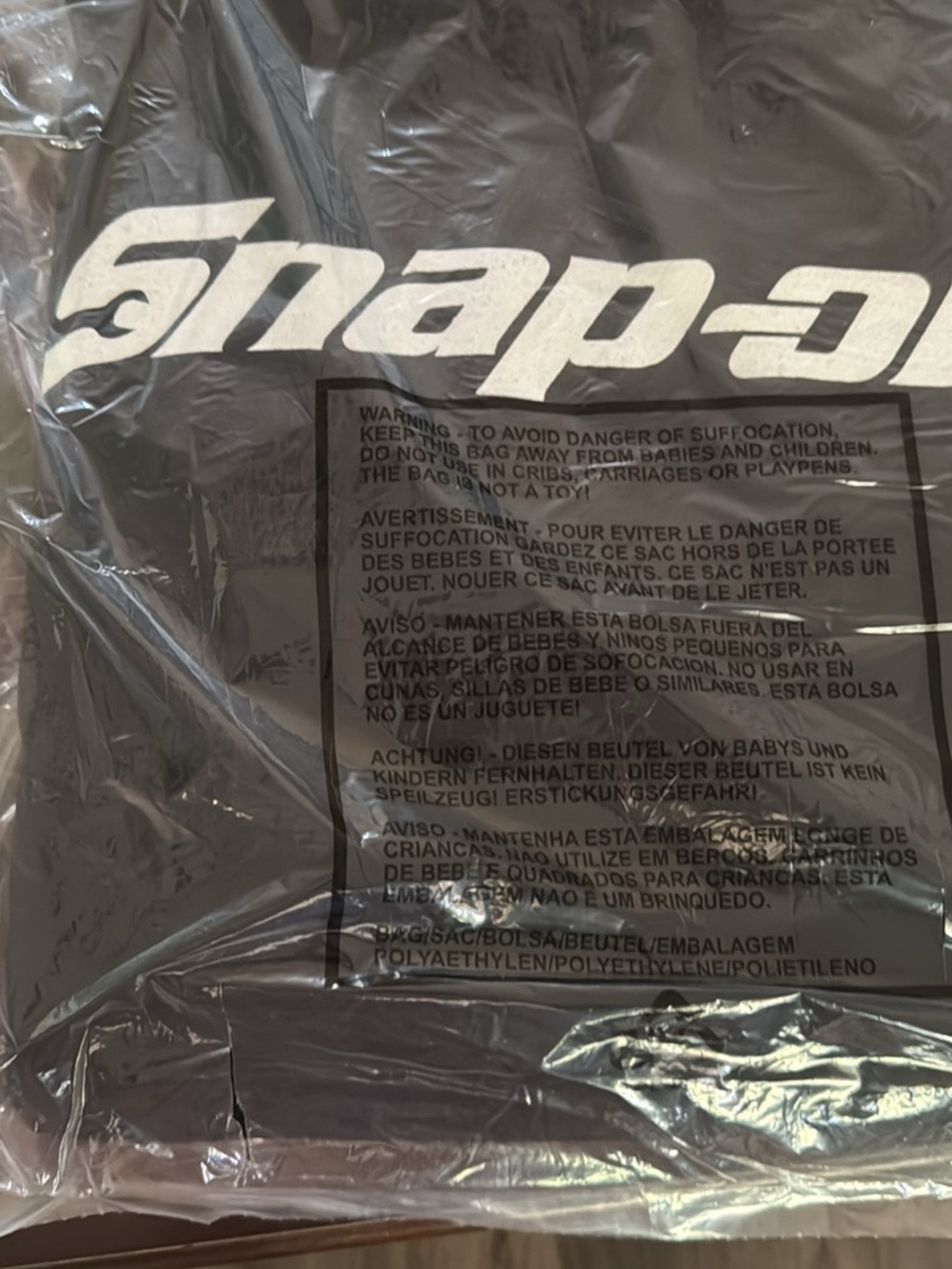 Snap-on Logo Black Hoodie